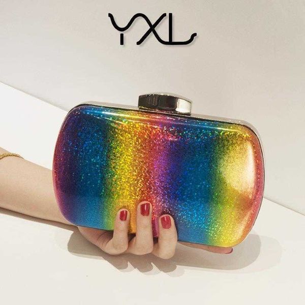 summer versatile rainbow color dinner bag laser pu clutch gradient womens wholesale
summer versatile rainbow color dinner bag laser pu clutch gradient womens wholesale