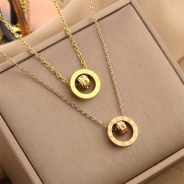 ins style roman numerals circle pendant necklace good lucky stainless steel jewelry for women gift, Silver
ins style roman numerals circle pendant necklace good lucky stainless steel jewelry for women gift, Silver