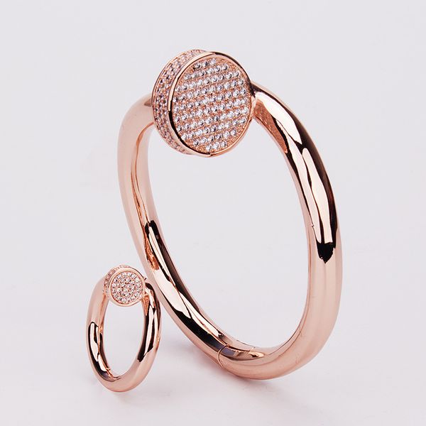 rose gold diamond wide nail bangle luxury women bangles bracelets designer men jewelry fashion party christmas wedding gifts birthday lovers, Black
rose gold diamond wide nail bangle luxury women bangles bracelets designer men jewelry fashion party christmas wedding gifts birthday lovers, Black