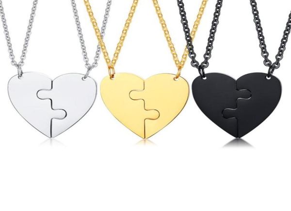2 pieces heart puzzle matching couple necklace set in stainless steel friend necklace for 2 custom name engraved necklace35799753245511, Silver
2 pieces heart puzzle matching couple necklace set in stainless steel friend necklace for 2 custom name engraved necklace35799753245511, Silver
