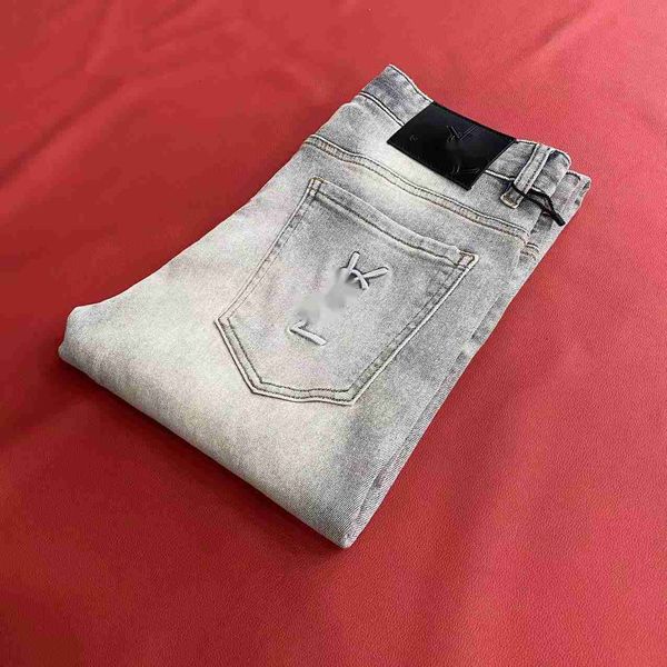 high version mens jeans slp designer pants men women trousers 3d printed casual jeans saint embroidery plus size clothing, Blue
high version mens jeans slp designer pants men women trousers 3d printed casual jeans saint embroidery plus size clothing, Blue