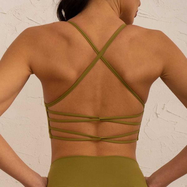 tight sports bra women's tank breathable thin shoulder strap beautiful back external wear fitness sling sports bra, Gray
tight sports bra women's tank breathable thin shoulder strap beautiful back external wear fitness sling sports bra, Gray