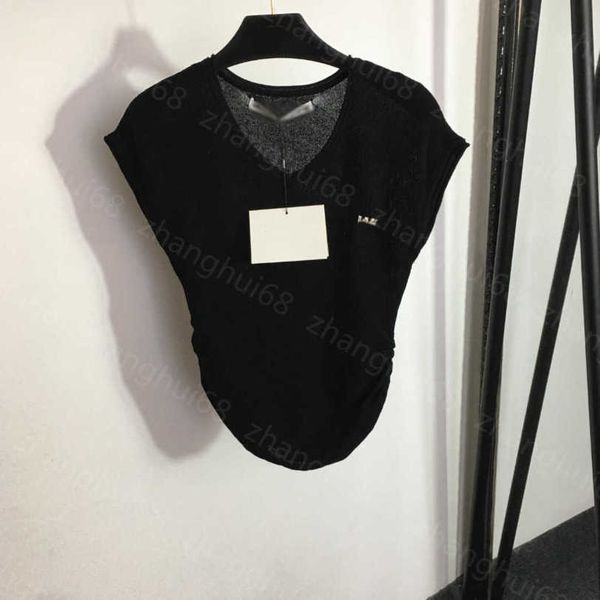 23ss womens knits womens designer clothing nail drill monogram brooch decorative arc hem waist revealing figure sweater womens clothes a1, White
23ss womens knits womens designer clothing nail drill monogram brooch decorative arc hem waist revealing figure sweater womens clothes a1, White