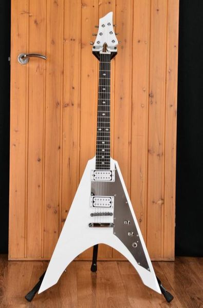 custom shop michael amott ninja v white electric guitar mirror pickguard white pearl dirk inlay locking tuners chrome hardware9711331
custom shop michael amott ninja v white electric guitar mirror pickguard white pearl dirk inlay locking tuners chrome hardware9711331