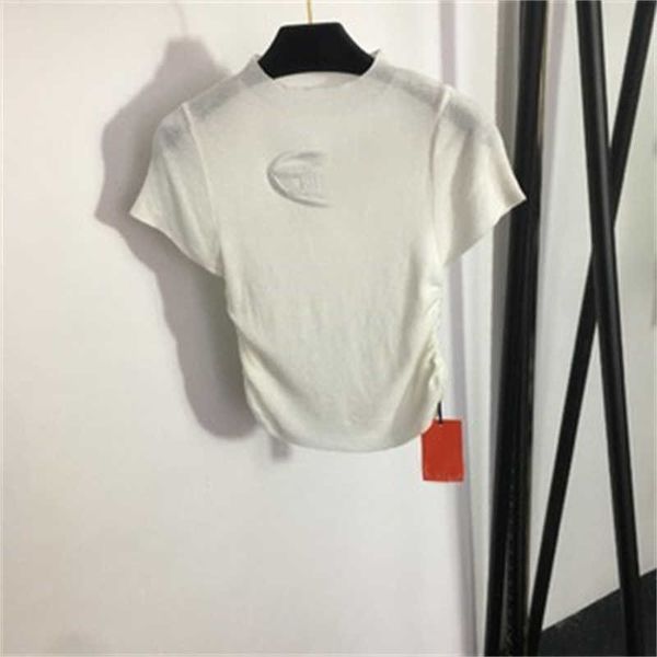 t shirt womens clothes cut-out design with logo on chest short sleeve casual short sleeve knit tshirt designer women clothing tees, White
t shirt womens clothes cut-out design with logo on chest short sleeve casual short sleeve knit tshirt designer women clothing tees, White