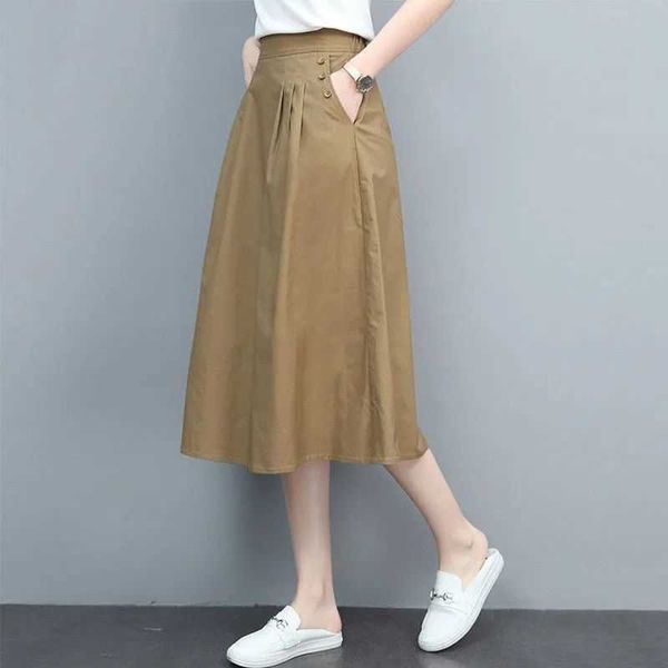 literature and art cotton half skirt for women 2023 new thin mid length elastic high waist slim and versatile loose a-line skirt, Black
literature and art cotton half skirt for women 2023 new thin mid length elastic high waist slim and versatile loose a-line skirt, Black