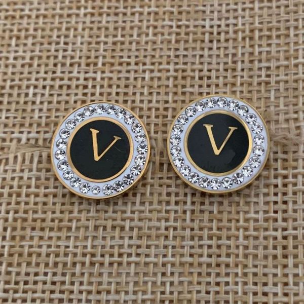 20 mix styles women luxury designer studs drop black oil titanium steel fashion couple earrings, Golden;silver
20 mix styles women luxury designer studs drop black oil titanium steel fashion couple earrings, Golden;silver