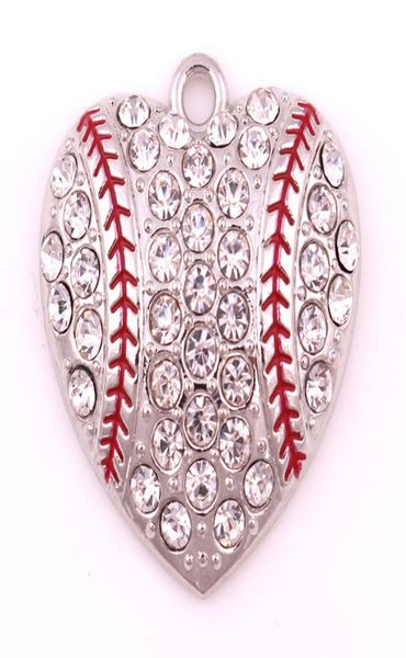 sport jewelry new products ship 10pcs a lot rhodium plated zinc with sparkling crystals baseball or softball heart sports pen7354080, Silver
sport jewelry new products ship 10pcs a lot rhodium plated zinc with sparkling crystals baseball or softball heart sports pen7354080, Silver