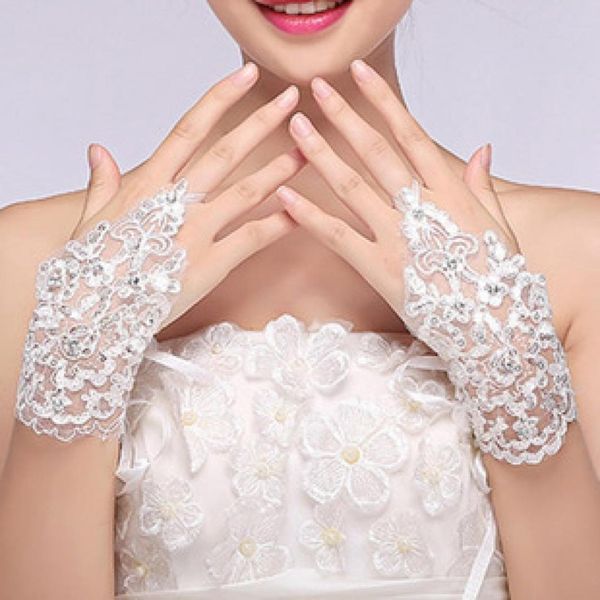 new arrival in stock lace appliques beads fingerless wrist length with ribbon bridal gloves wedding accessories8635265, White 
new arrival in stock lace appliques beads fingerless wrist length with ribbon bridal gloves wedding accessories8635265, White