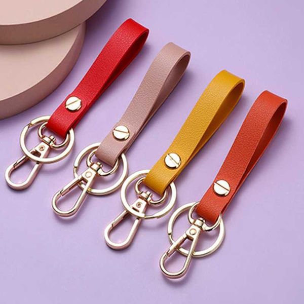 key rings 8 colors pu leather keychain business gift key chains men women car strap waist wallet keyrings aa230525, Slivery;golden
key rings 8 colors pu leather keychain business gift key chains men women car strap waist wallet keyrings aa230525, Slivery;golden