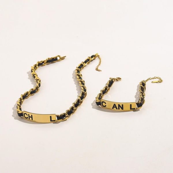 pendant necklace bracelcet sets gift classic letter women mens fashion gold bracelets luxurys necklaces designers jewelry bohemian 18k gold, Silver
pendant necklace bracelcet sets gift classic letter women mens fashion gold bracelets luxurys necklaces designers jewelry bohemian 18k gold, Silver