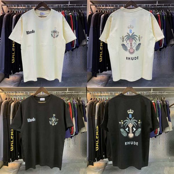 men's hoodies sweatshirts 2023ss coconut crown print rhude t-shirts men women tags short sleeve rhude tee with tags, Black
men's hoodies sweatshirts 2023ss coconut crown print rhude t-shirts men women tags short sleeve rhude tee with tags, Black