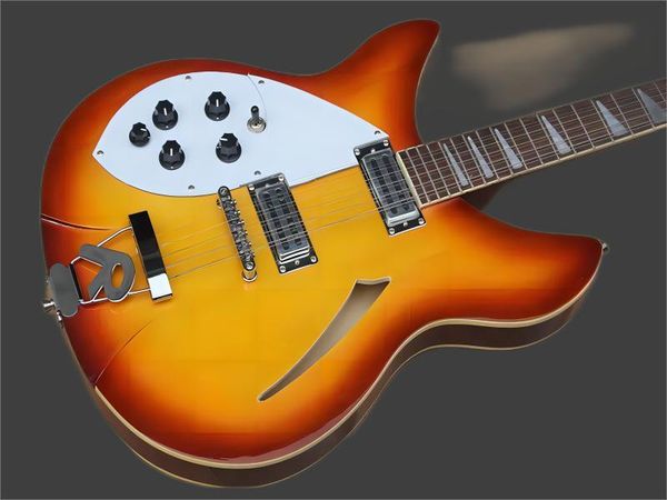 factory custom left handed semi-hollow cherry sunburst electric guitar with 12 string 325 ,rosewood fi
factory custom left handed semi-hollow cherry sunburst electric guitar with 12 string 325 ,rosewood fi