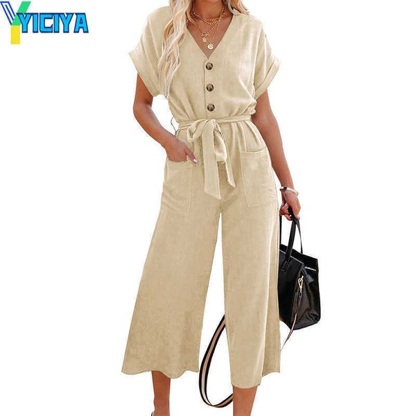 yiciya women's jumpsuits rompers summer solid color jumpsuit casual lace-up pocket straight pants, Black;white
yiciya women's jumpsuits rompers summer solid color jumpsuit casual lace-up pocket straight pants, Black;white