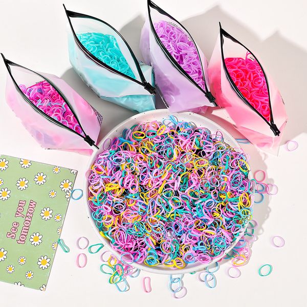 elastic hair rubber bands for women, 1000pcs colorful hair ties soft baby ponytail holders for girls kids, Pink
elastic hair rubber bands for women, 1000pcs colorful hair ties soft baby ponytail holders for girls kids, Pink