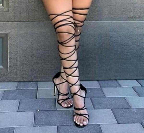 sandals pzilae 2021 women gladiator knee high open toe lace up cross strappy heels fashion shoes4645906, Black
sandals pzilae 2021 women gladiator knee high open toe lace up cross strappy heels fashion shoes4645906, Black
