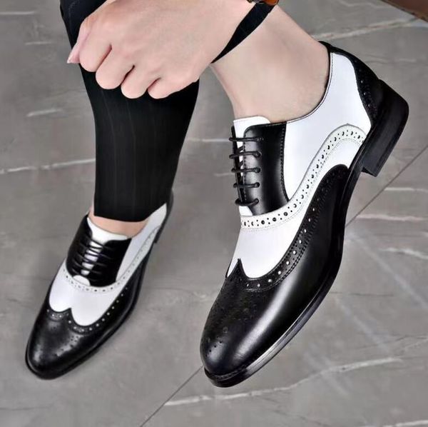 2023 flat leather shoes bullock carving fashion men loafer dress shoes slipper casual shoe, Black
2023 flat leather shoes bullock carving fashion men loafer dress shoes slipper casual shoe, Black