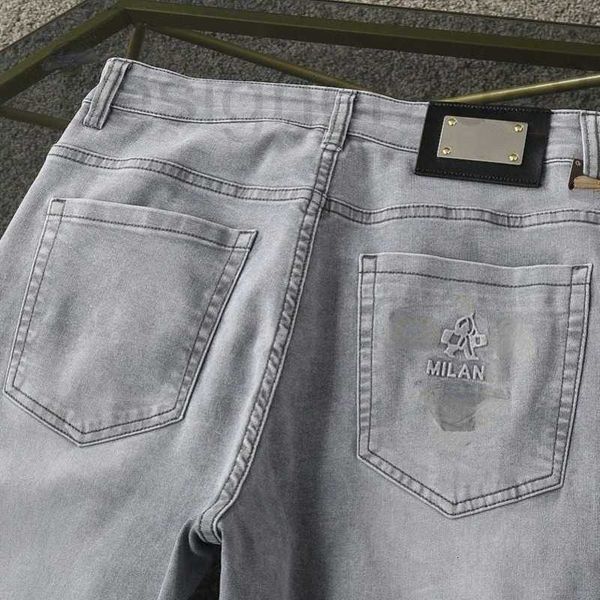 men's jeans designer mens summer men shorts casual pants luxury metal print washed trendy straight zipper access control business loose, Blue
men's jeans designer mens summer men shorts casual pants luxury metal print washed trendy straight zipper access control business loose, Blue