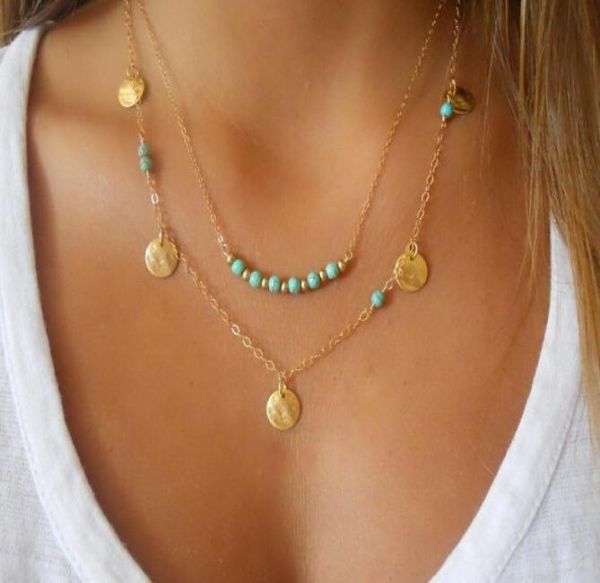 2015 new vintage boho gold silver multi layer turquoise beads round paillette charms pendant necklace mp6411099, Black
2015 new vintage boho gold silver multi layer turquoise beads round paillette charms pendant necklace mp6411099, Black