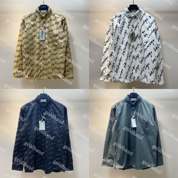 luxury shirt designer mens casual long sleeve shirts fashion letter commerce shirts spring autumn street clothing, White;black
luxury shirt designer mens casual long sleeve shirts fashion letter commerce shirts spring autumn street clothing, White;black