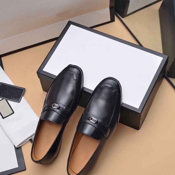 men's formal party dress shoes gentlemen brand business office genuine leather flats mens designer casual loafers size 38-46, Black
men's formal party dress shoes gentlemen brand business office genuine leather flats mens designer casual loafers size 38-46, Black