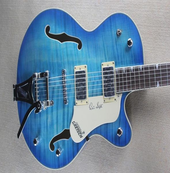 custom whole blue tiger pattern semihollow body jazz electric guitar with customized service3557988
custom whole blue tiger pattern semihollow body jazz electric guitar with customized service3557988