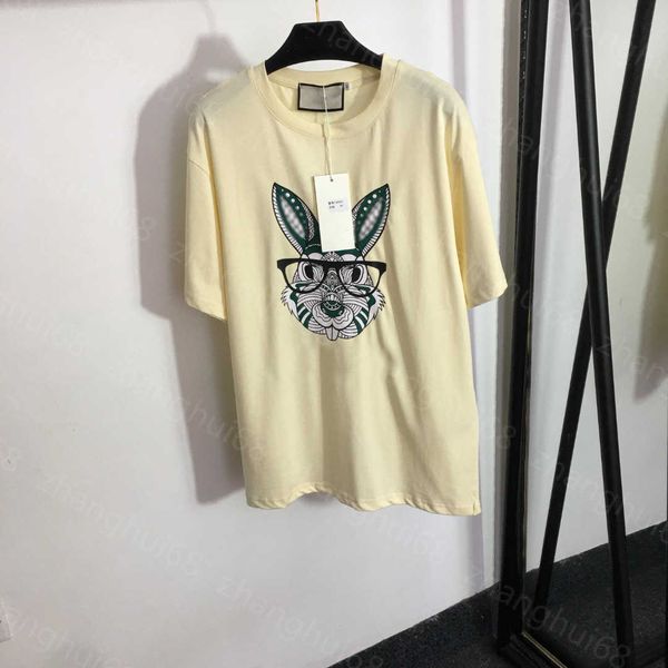 23ss womens designer clothing tee womens t-shirt round neck pure cotton eyeglass bugs bunny print cotton short sleeve t-shirt womens clothes, White
23ss womens designer clothing tee womens t-shirt round neck pure cotton eyeglass bugs bunny print cotton short sleeve t-shirt womens clothes, White