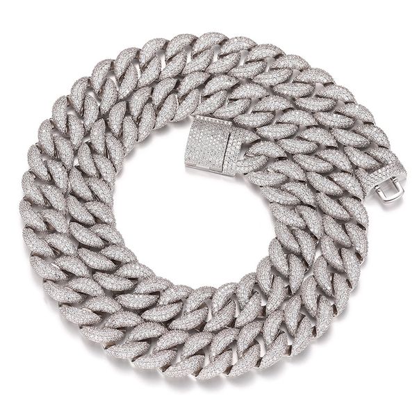 2023 new arrival fashion jewelry full diamond zircon bubble cuba chain 15mm 5 rows diamond chain necklace for men, Silver
2023 new arrival fashion jewelry full diamond zircon bubble cuba chain 15mm 5 rows diamond chain necklace for men, Silver