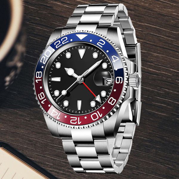 mans watches automatic mechanical 40mm watch 904l stainless steel blue black ceramic sapphire glass super modern wristwatches montre de luxe, Slivery;brown
mans watches automatic mechanical 40mm watch 904l stainless steel blue black ceramic sapphire glass super modern wristwatches montre de luxe, Slivery;brown