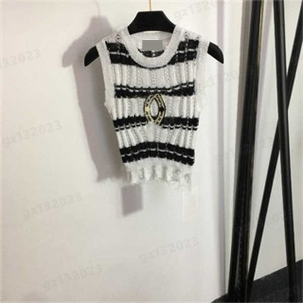 luxury sleeveless knits tees womens fashion pearl weave striped embellished logo pattern 3 colors knitted vest t shirt designer women cloth, White
luxury sleeveless knits tees womens fashion pearl weave striped embellished logo pattern 3 colors knitted vest t shirt designer women cloth, White
