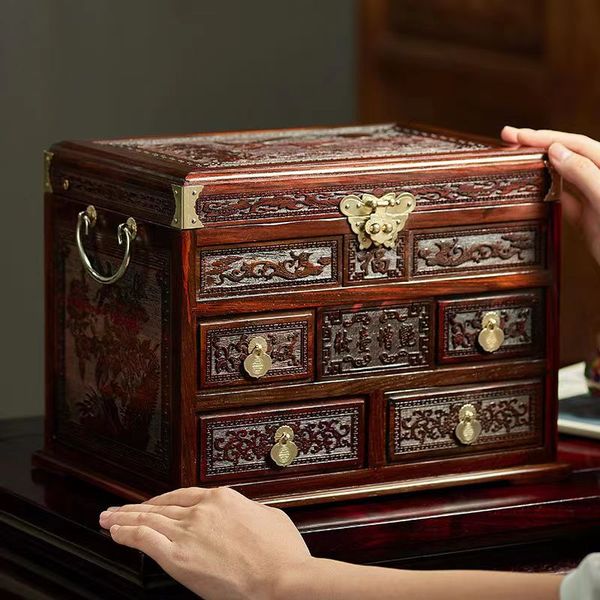 big red sour branch wood jewelry box storage box solid wood chinese vintage pearl treasure box redwood jewelry box dressing table, Black;white
big red sour branch wood jewelry box storage box solid wood chinese vintage pearl treasure box redwood jewelry box dressing table, Black;white