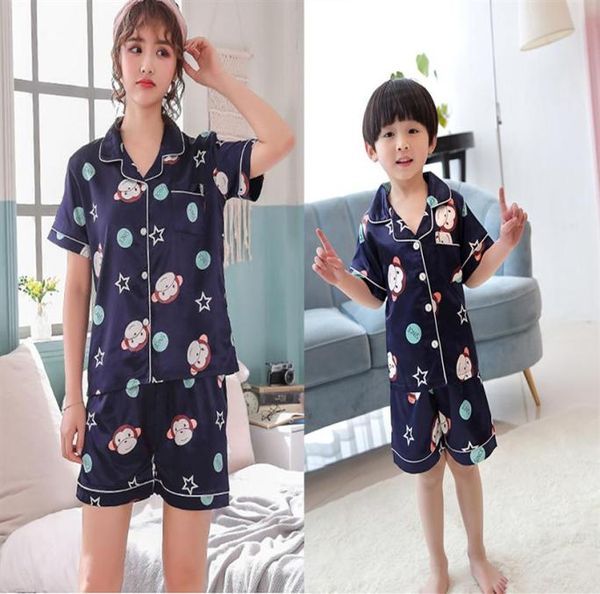summer family matching outfits 211t kids mother silklike homewear boys and girls cartoon designer pajamas pants2pcs set301045052, Blue
summer family matching outfits 211t kids mother silklike homewear boys and girls cartoon designer pajamas pants2pcs set301045052, Blue