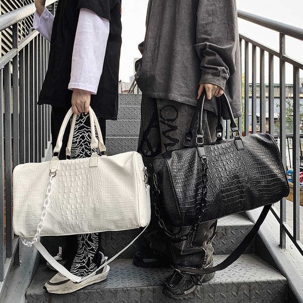 crocodile pattern pu leather portable fitness bag for men and women's diagonal travel bag, versatile trendy luggage 230526
crocodile pattern pu leather portable fitness bag for men and women's diagonal travel bag, versatile trendy luggage 230526