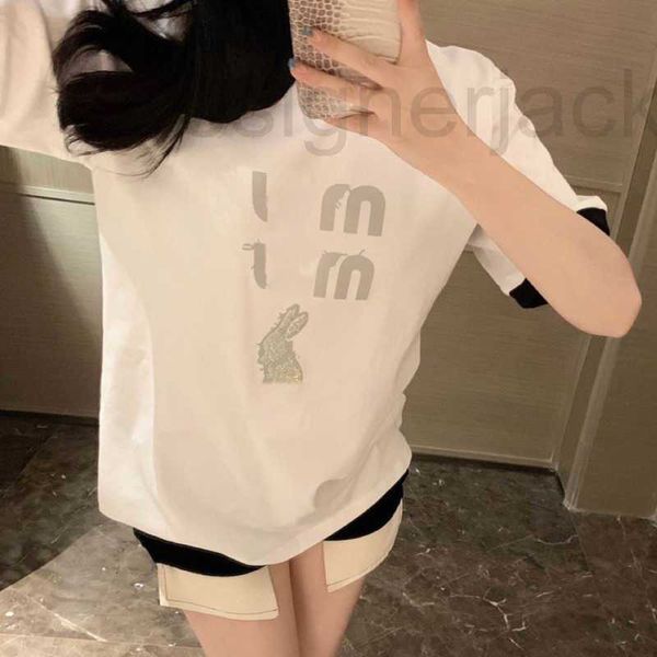 women's t-shirt designer fashion sweatshirt women t shirt round neck pullover tee summer short sleeved reflective rabbit cotton shirts, White
women's t-shirt designer fashion sweatshirt women t shirt round neck pullover tee summer short sleeved reflective rabbit cotton shirts, White