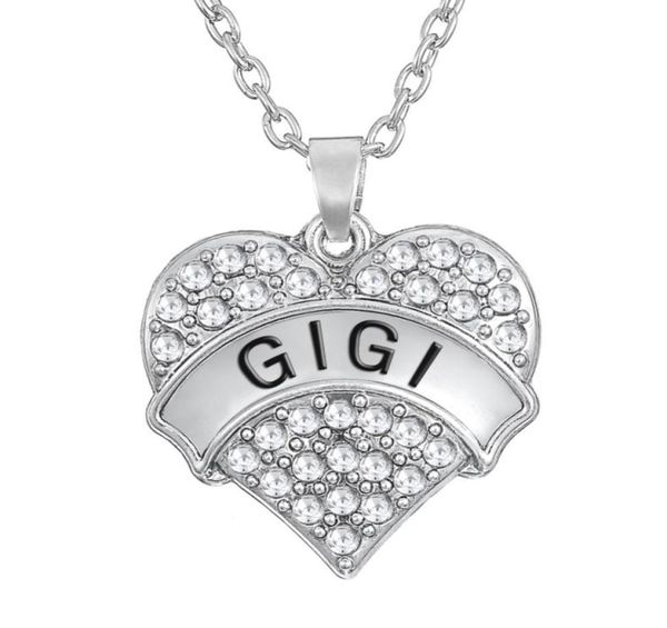love family gigi heart shape pendant choker crystal women word necklace fashion 2016 for women5836331, Silver
love family gigi heart shape pendant choker crystal women word necklace fashion 2016 for women5836331, Silver