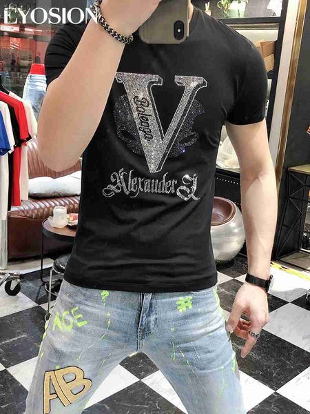 men's t-shirts summer mens luxury diamond t-shirts designer rhinestone short sleeve slim crew neck casual shirts tee combed cotton s-5x, White;black
men's t-shirts summer mens luxury diamond t-shirts designer rhinestone short sleeve slim crew neck casual shirts tee combed cotton s-5x, White;black
