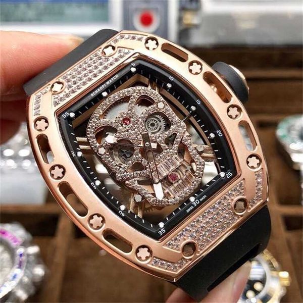 men luxury richads watch milles mechanical tiktok skull big dial aggressive black technology fashion personality bucket automatic men and wo, Slivery;black
men luxury richads watch milles mechanical tiktok skull big dial aggressive black technology fashion personality bucket automatic men and wo, Slivery;black