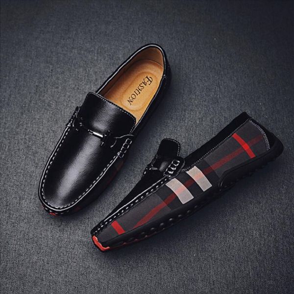 men's genuine leather dress shoes patchwork leather shoe fashion wedding party shoes men loafers oxford shoes men d2h53, Black
men's genuine leather dress shoes patchwork leather shoe fashion wedding party shoes men loafers oxford shoes men d2h53, Black
