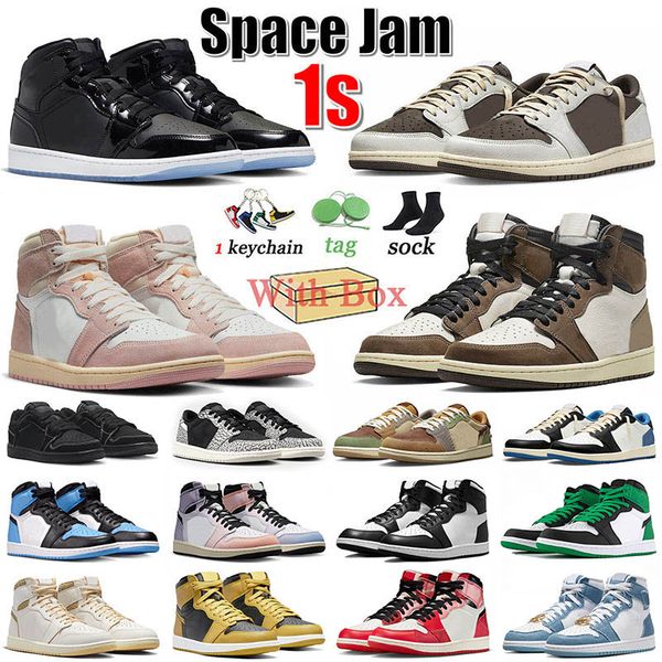 with box 1 basketball shoes men women 1s low black phantom next chapter reverse mocha olive lost found black white unc toe washed pink lucky
with box 1 basketball shoes men women 1s low black phantom next chapter reverse mocha olive lost found black white unc toe washed pink lucky