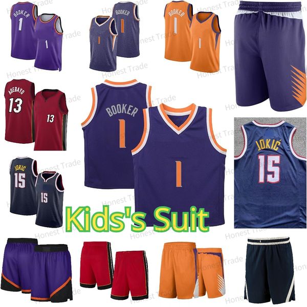 printed kids basketball jersey bam adebayo booker shirts basketball shorts wear summer gifts for kids training kit print, Black
printed kids basketball jersey bam adebayo booker shirts basketball shorts wear summer gifts for kids training kit print, Black