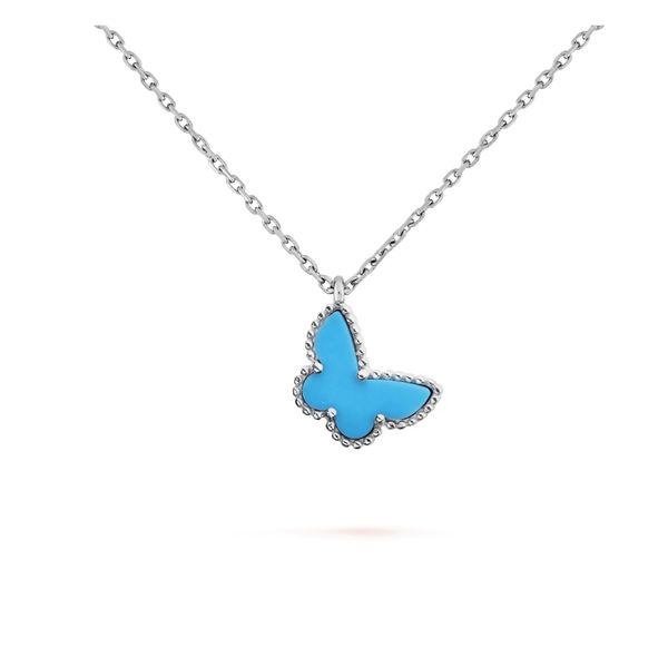 18k gold crystal diamond butterfly pendant necklace french luxury brand v classic necklace fashion designer for women mens wedding valentine, Silver
18k gold crystal diamond butterfly pendant necklace french luxury brand v classic necklace fashion designer for women mens wedding valentine, Silver