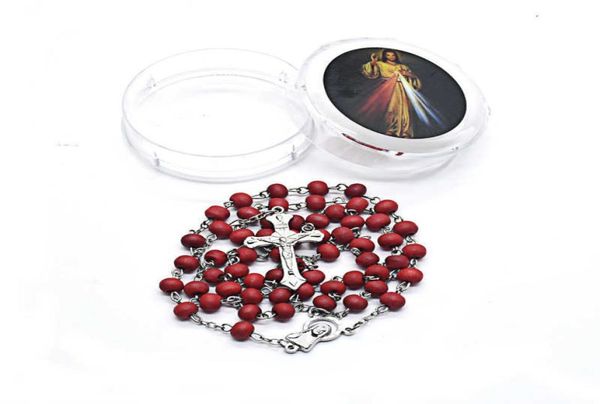 12pcs random color rose scented perfume wood rosary beads inri jesus cross pendant necklace catholic religious jewelry christmas g8022824, Silver
12pcs random color rose scented perfume wood rosary beads inri jesus cross pendant necklace catholic religious jewelry christmas g8022824, Silver