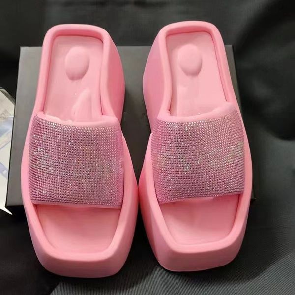 rhinestone slippers real leather shoes designer factory high heeled sandals soft wedge heel womens slippers summer classic legendary sandal, Black
rhinestone slippers real leather shoes designer factory high heeled sandals soft wedge heel womens slippers summer classic legendary sandal, Black