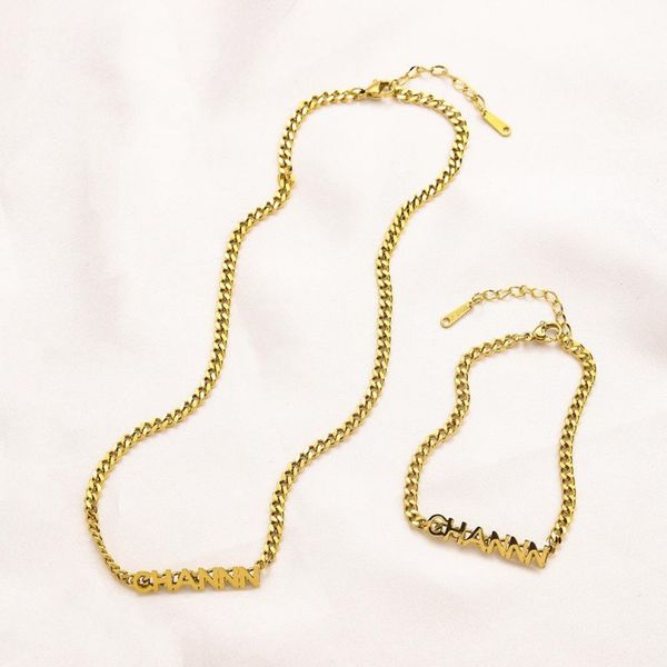 necklace bracelet jewelry sets luxury for women birthday christmas gift designer wedding statement double letters gold plated pendant bracel, Silver
necklace bracelet jewelry sets luxury for women birthday christmas gift designer wedding statement double letters gold plated pendant bracel, Silver