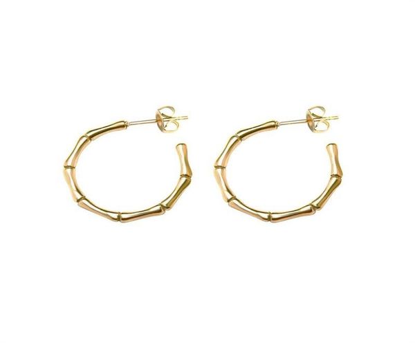 stud fashion stainless steel bamboo earrings waterproof jewelry c shape gold metal women bijoux femme party gift3952425, Golden;silver
stud fashion stainless steel bamboo earrings waterproof jewelry c shape gold metal women bijoux femme party gift3952425, Golden;silver