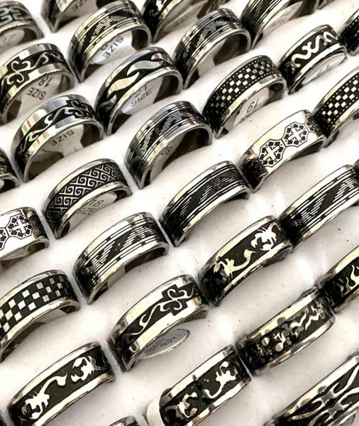 whole 30pcs black lines stainless steel rings mix men women band party gifts fashion punk retro jewelry18254003874825, Silver
whole 30pcs black lines stainless steel rings mix men women band party gifts fashion punk retro jewelry18254003874825, Silver