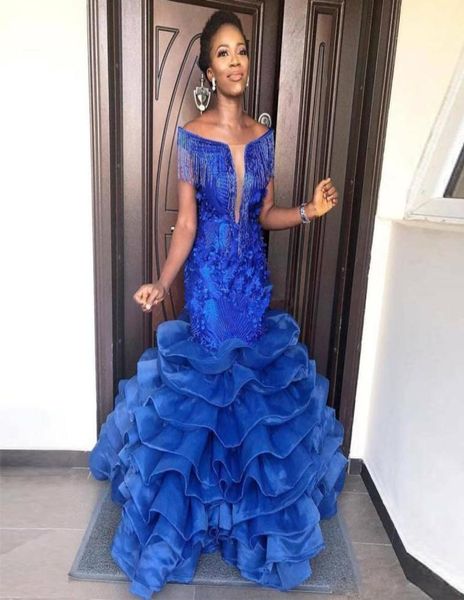 luxury royal blue off the shoulder mermaid africa evening dresses tassel beaded tiered bottom pageant dress plus size prom gown6981827, Black
luxury royal blue off the shoulder mermaid africa evening dresses tassel beaded tiered bottom pageant dress plus size prom gown6981827, Black