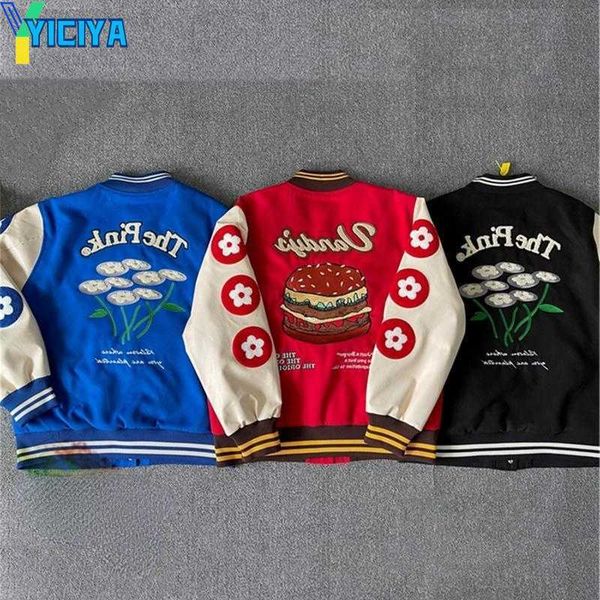 yiciya men's jackets vandythepink varsity baseball women men clothing pu leather bomber coats winter jacket, Black;brown
yiciya men's jackets vandythepink varsity baseball women men clothing pu leather bomber coats winter jacket, Black;brown