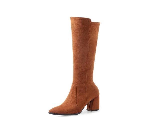 2020 whole knee high boots women pointed toe zip autumn winter booties high heels dress shoes woman6555655, Black
2020 whole knee high boots women pointed toe zip autumn winter booties high heels dress shoes woman6555655, Black
