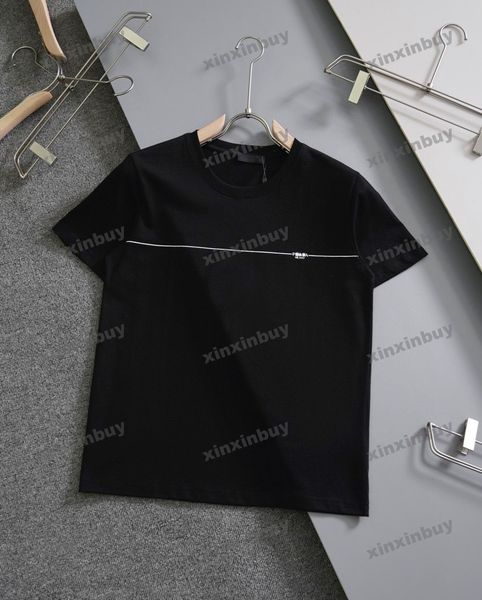xinxinbuy men designer tee t shirt 23ss chest white line milan metal triangle label short sleeve cotton women black 318692 s-2xl, Black;brown
xinxinbuy men designer tee t shirt 23ss chest white line milan metal triangle label short sleeve cotton women black 318692 s-2xl, Black;brown
